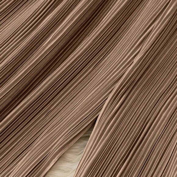 Brown Casual Women's Loose Pants - Picture 3 of 5